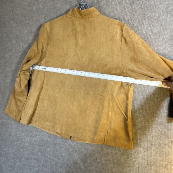 Studio Works Faux Suede Full Zip Up Jacket Women's Size 22 NWT Career Western - Picture 8 of 8